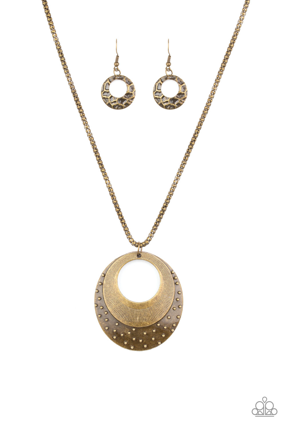 Texture Trio - multi - Paparazzi necklace