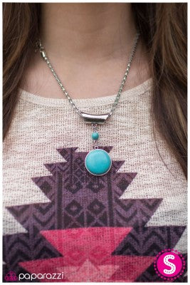 The Electric Slide - Blue - Paparazzi necklace