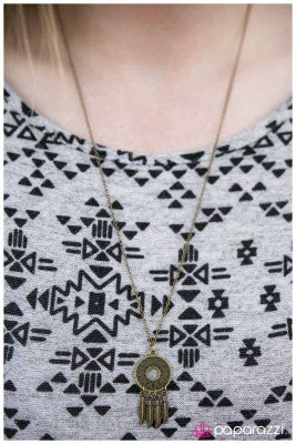 The Girl of Your Dreams - Brass - Paparazzi necklace