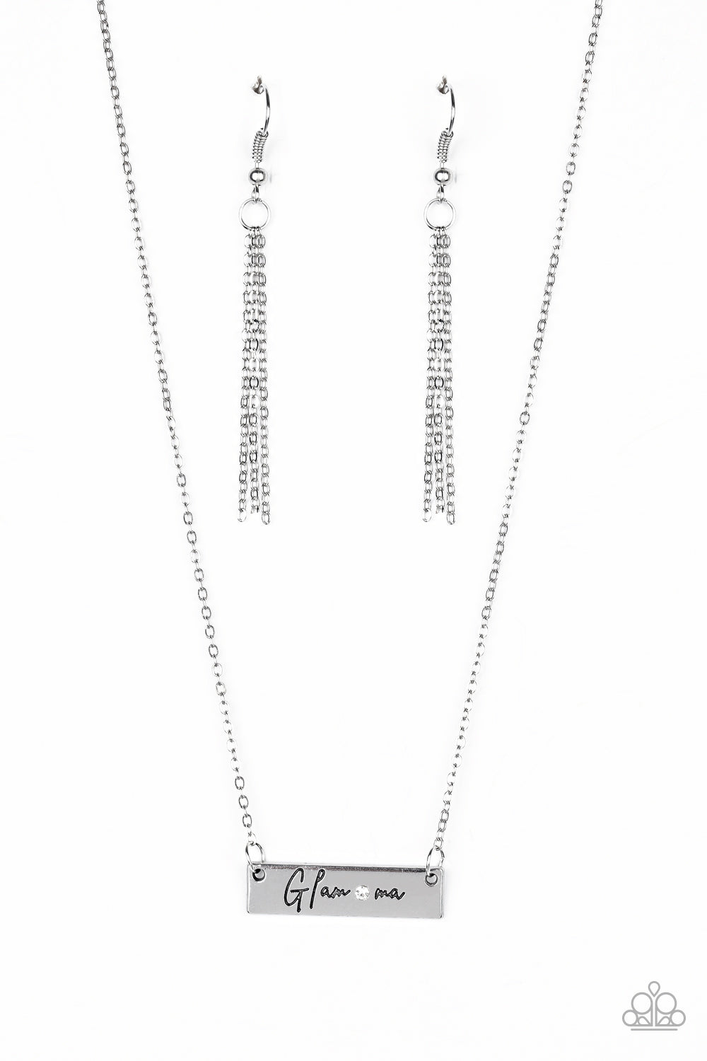 The GLAM-Ma - white - Paparazzi necklace