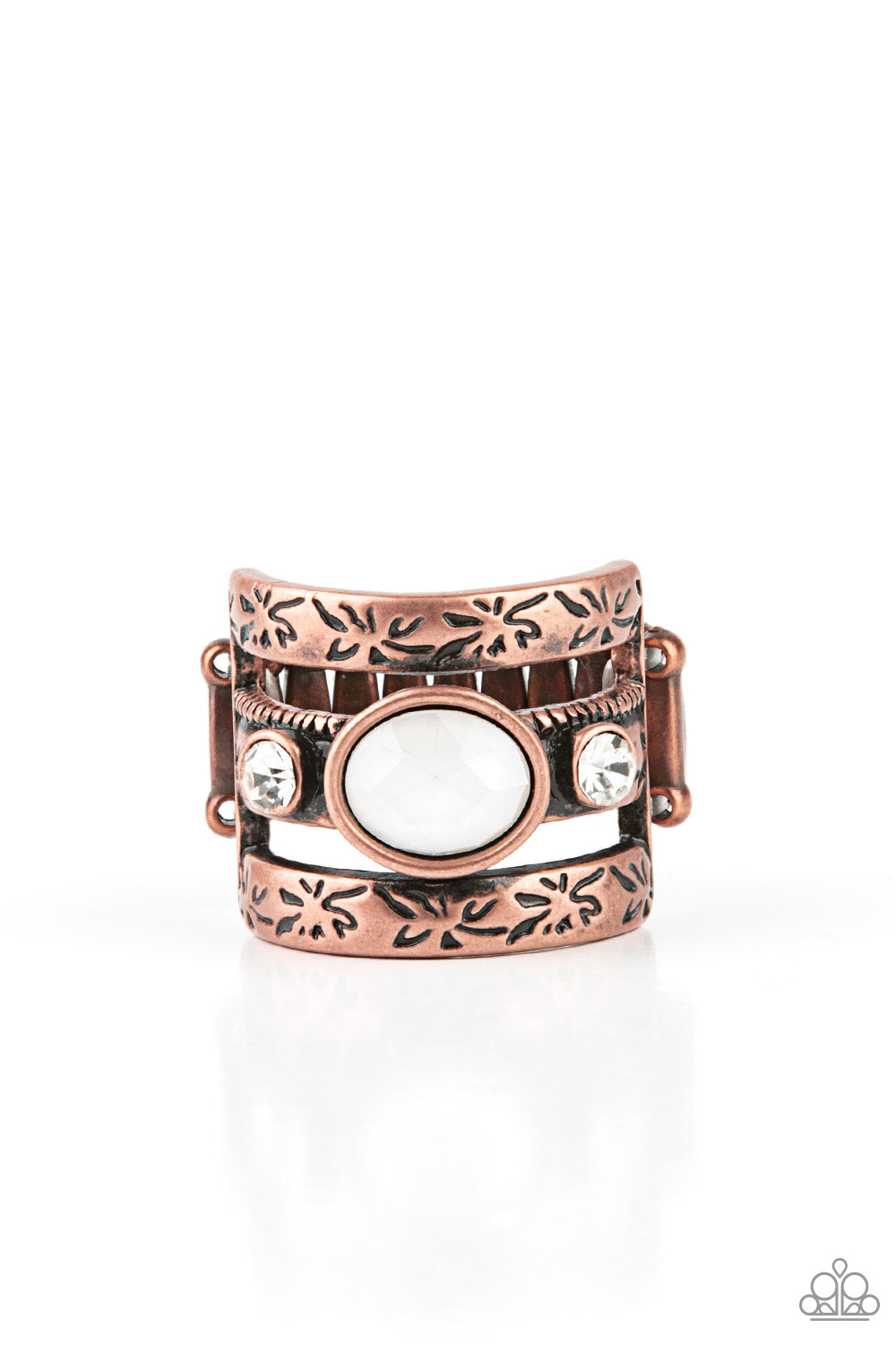 The GLEAMING Tower - copper - Paparazzi ring