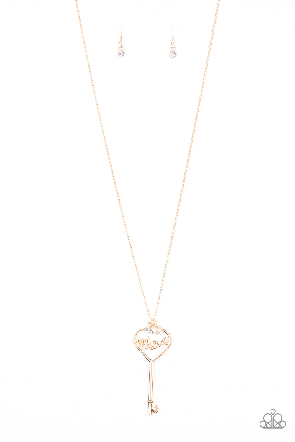 The Key to Moms Heart - gold - Paparazzi necklace