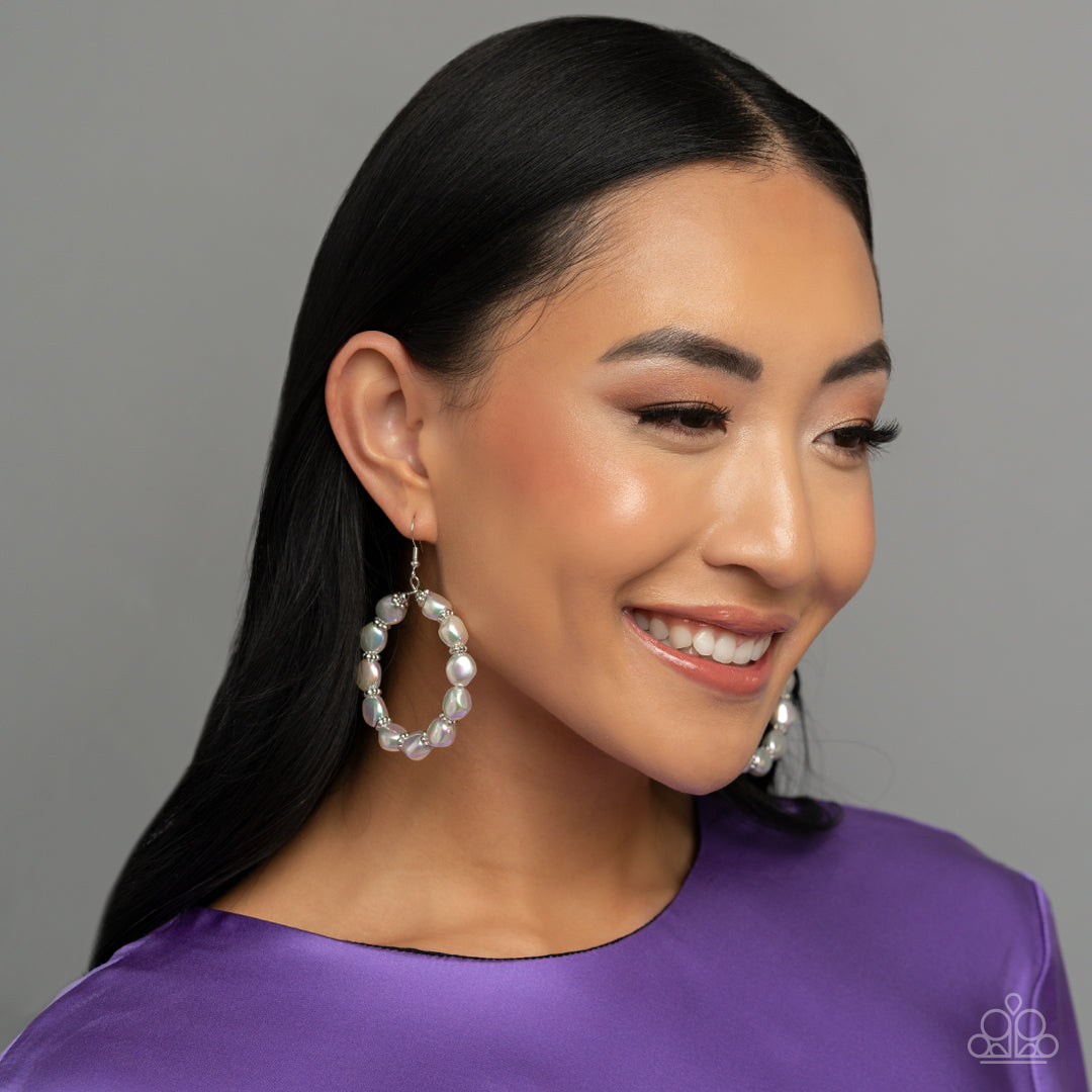 The PEARL Next Door - white - Paparazzi earrings