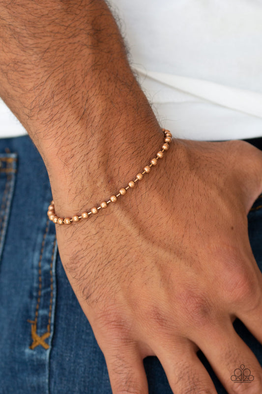The Recruit - copper - Paparazzi mens bracelet