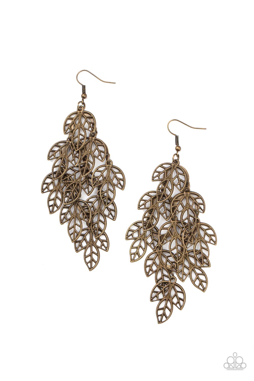 The Shakedown - brass - Paparazzi earrings