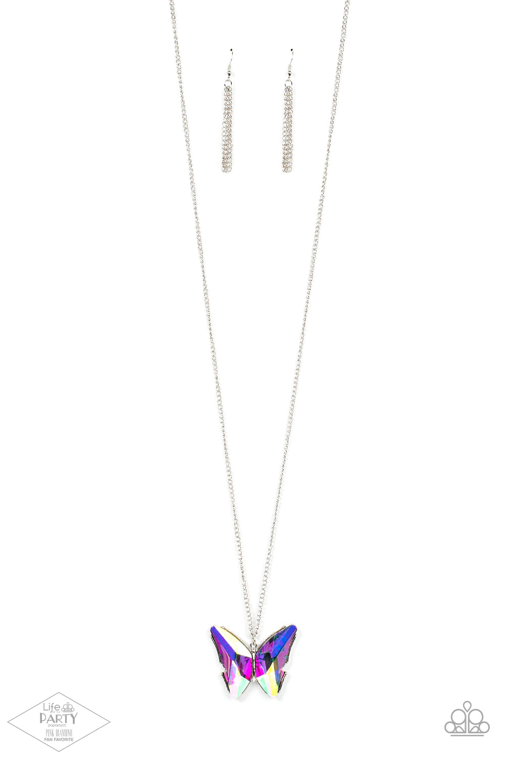 The Social Butterfly Effect - Multi (iridescent)- Paparazzi Necklace