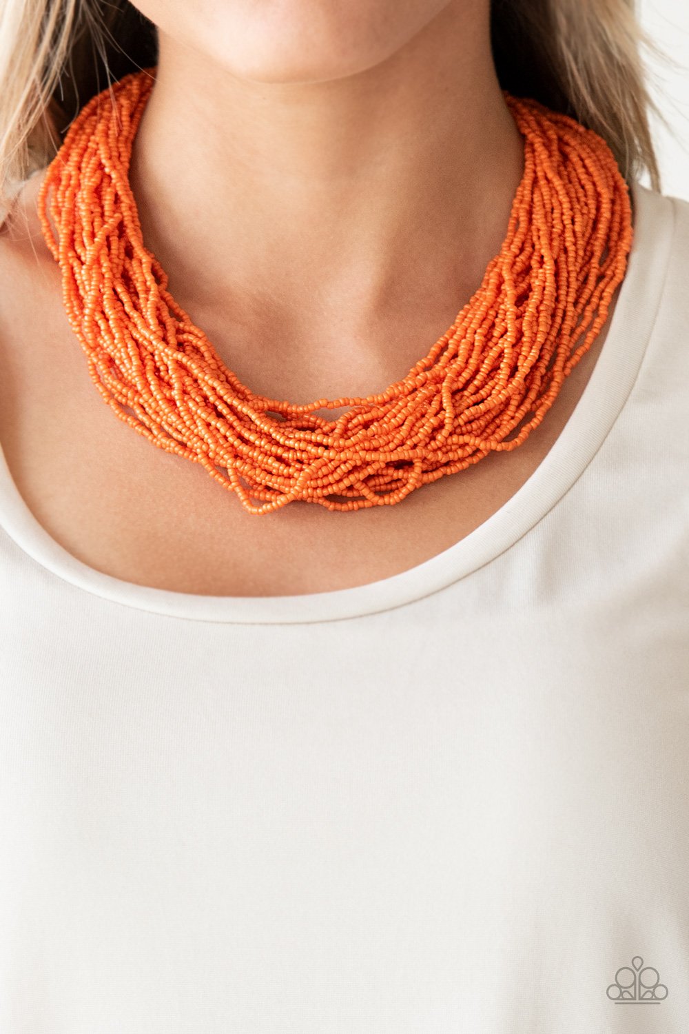 The Show Must CONGO On - orange - Paparazzi necklace