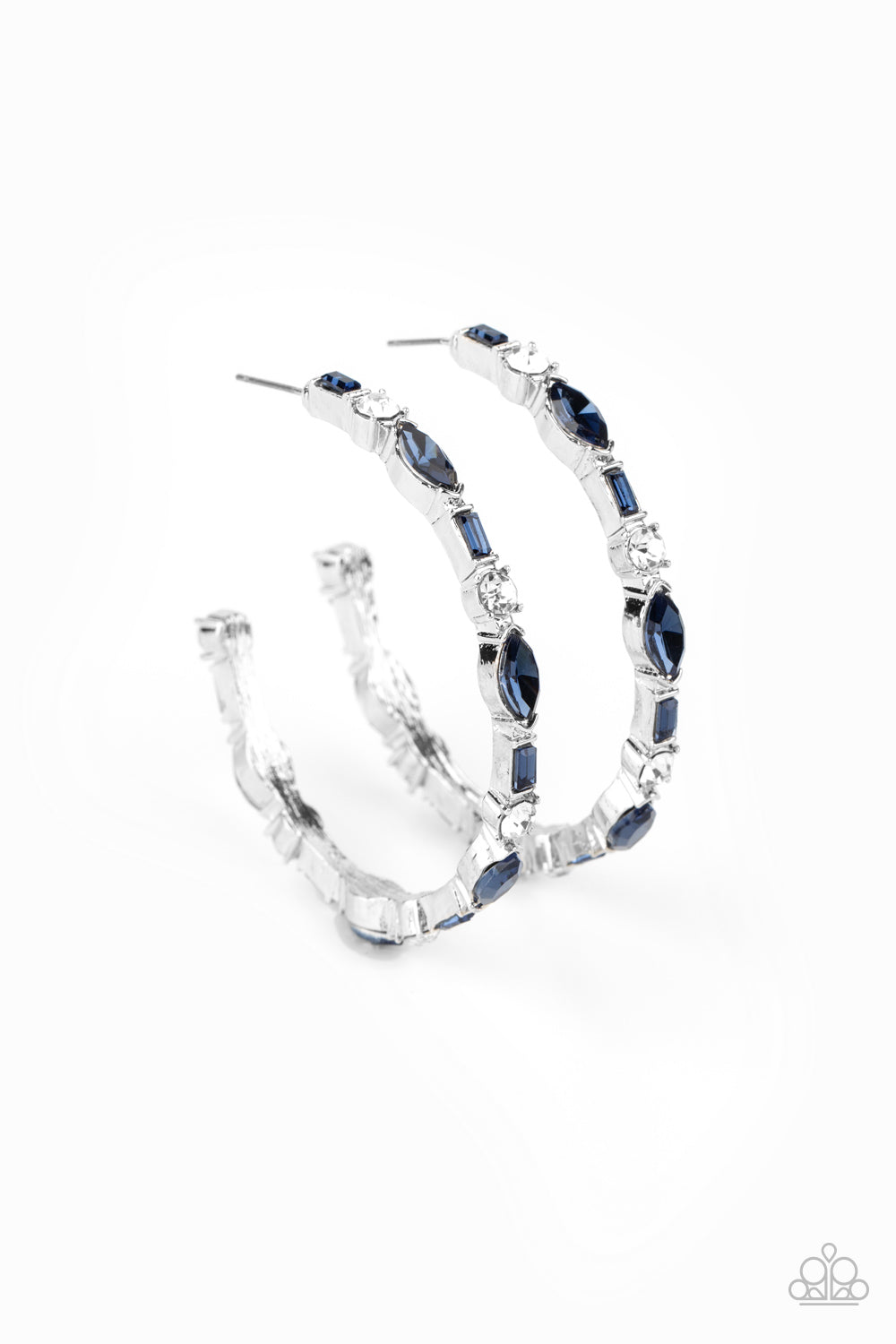 There Goes the Neighborhood - blue - Paparazzi earrings