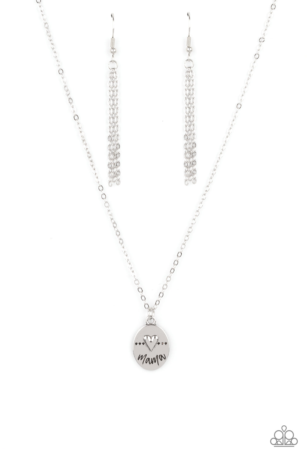 They Call Me Mama - silver - Paparazzi necklace