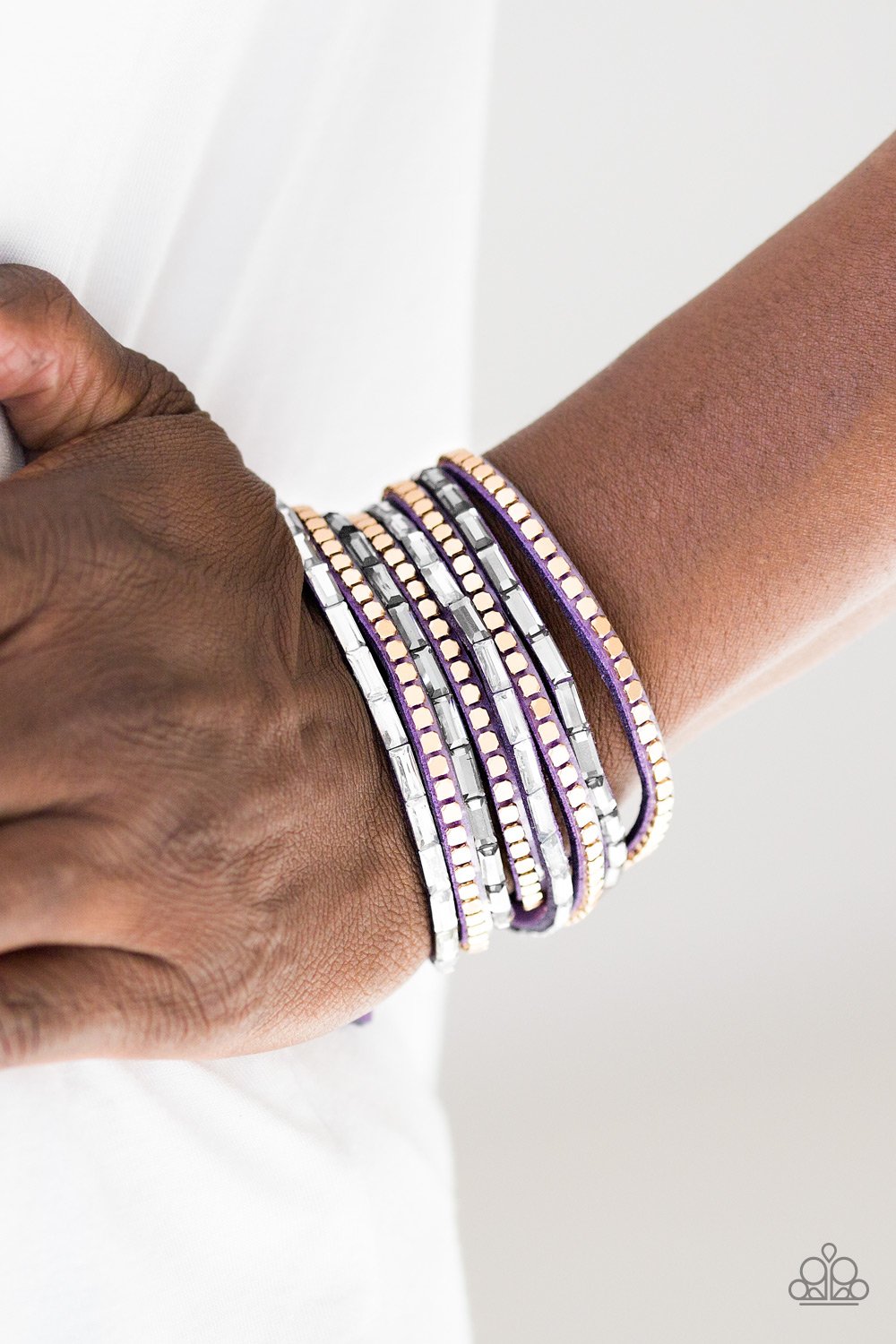 This Time with Attitude - purple - Paparazzi bracelet