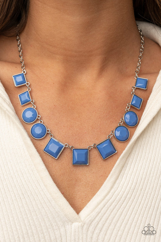 Tic Tac TREND - blue - Paparazzi necklace