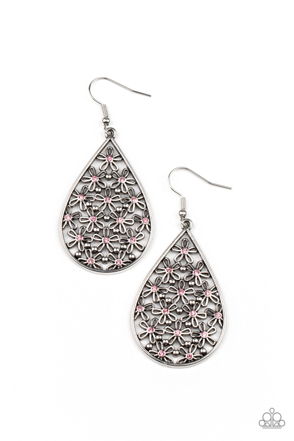 Tick, Tick, BLOOM! - pink - Paparazzi earrings