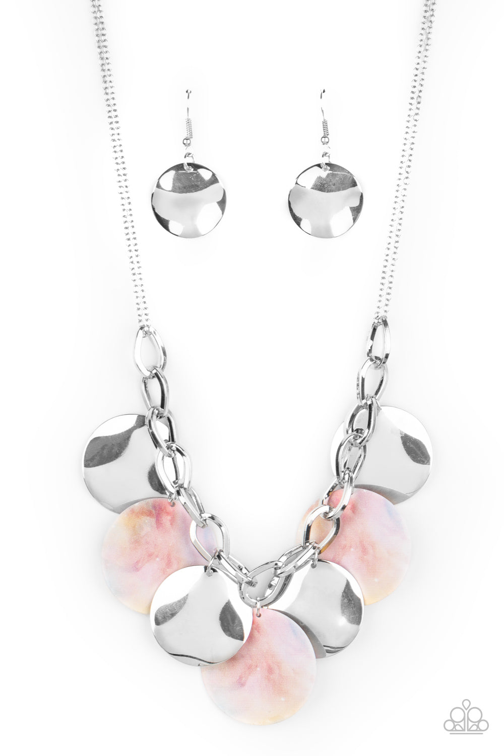 Tie Dye Drama - multi pink - Paparazzi necklace