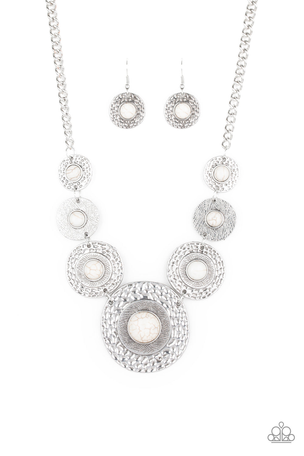 Tiger Trap - white - Paparazzi necklace