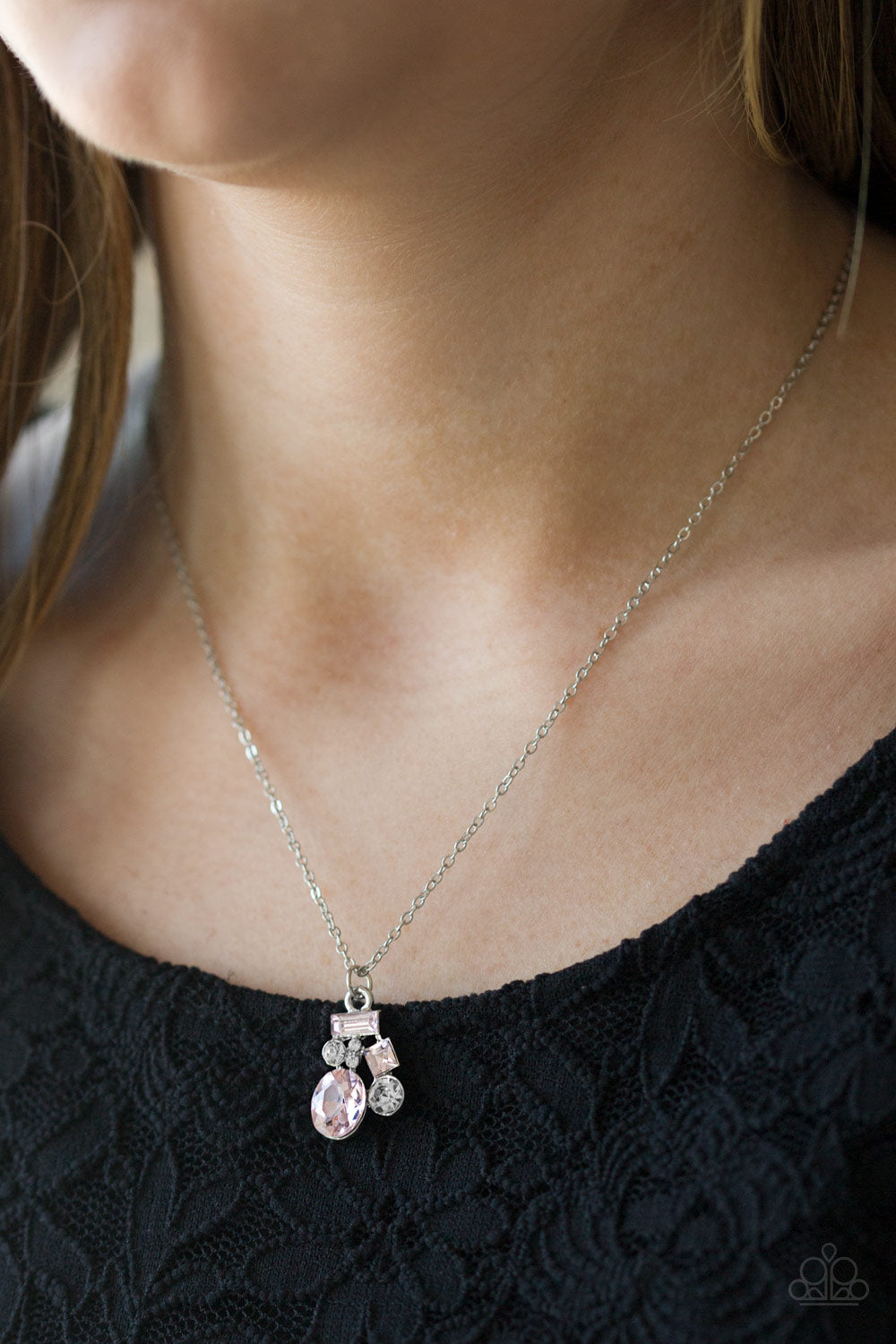 Time to Be Timeless - pink - Paparazzi necklace