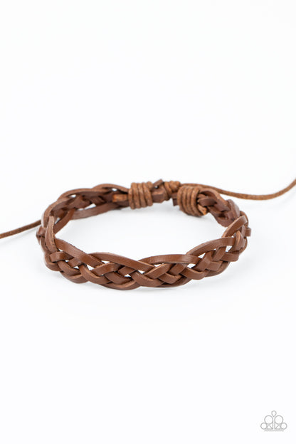Time To Hit The RODEO - brown - Paparazzi mens bracelet