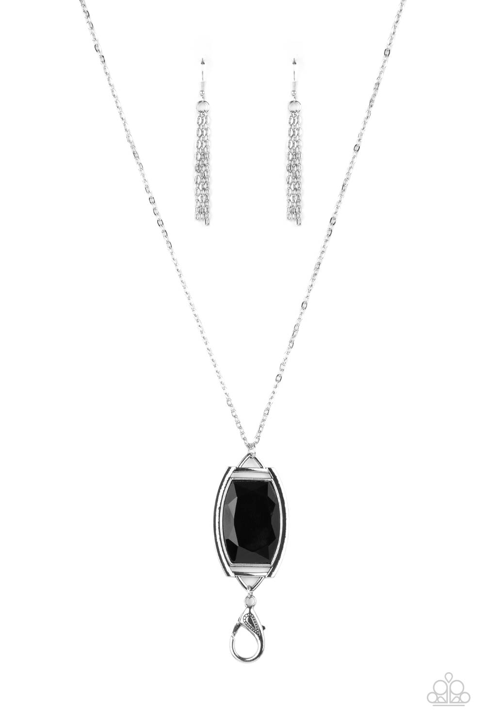 Timeless Tale - black - Paparazzi LANYARD necklace