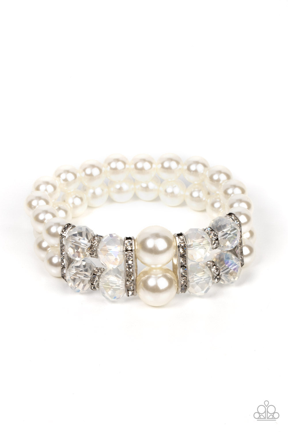 Timelessly Tea Party - white - Paparazzi bracelet