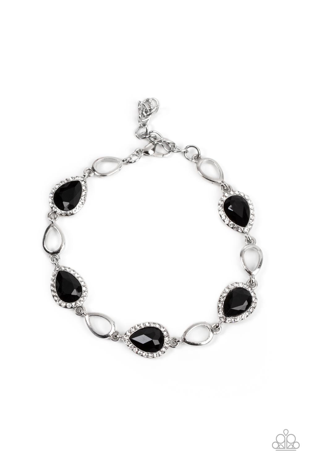 Timelessly Teary - black - Paparazzi bracelet