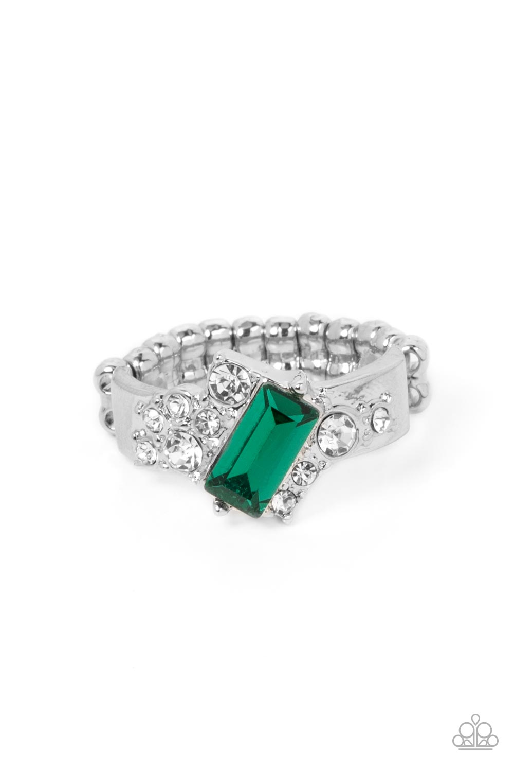 Tip the Balance - green - Paparazzi ring