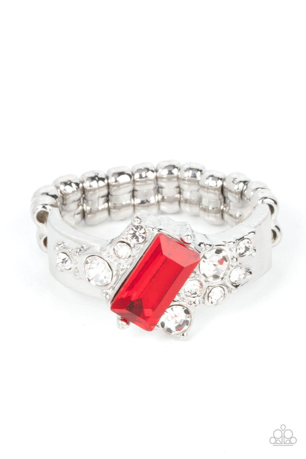 Tip the Balance - red - Paparazzi ring