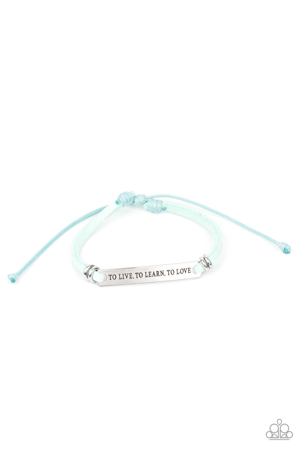 To Live, To Learn, To Love - blue - Paparazzi bracelet