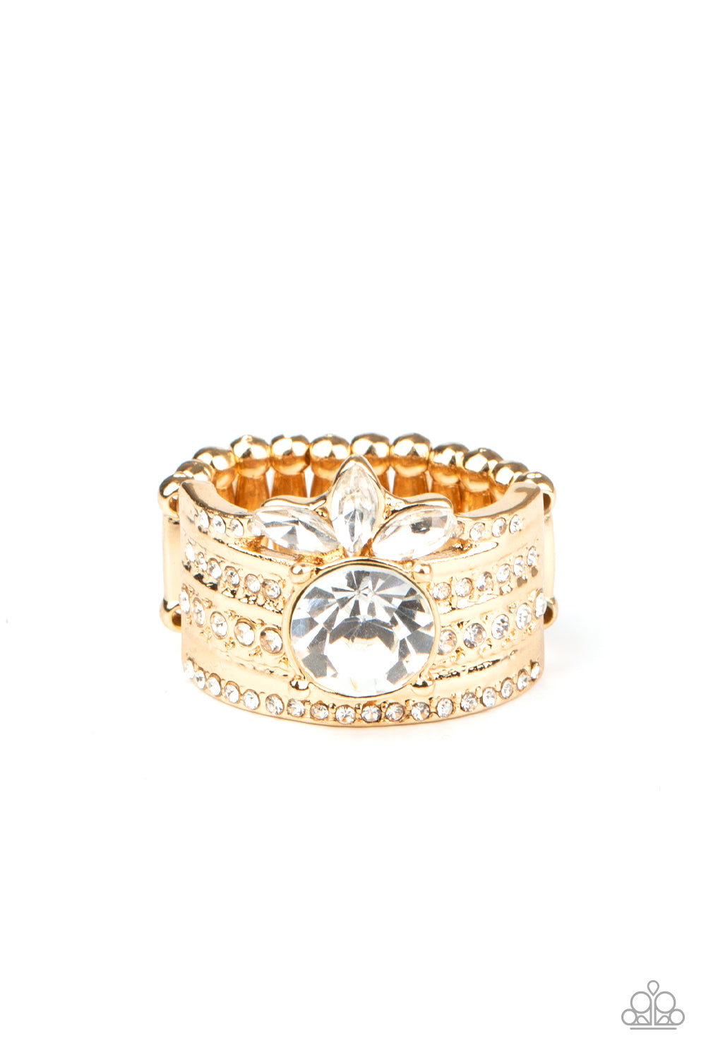 Top Dollar Bling - gold - Paparazzi ring