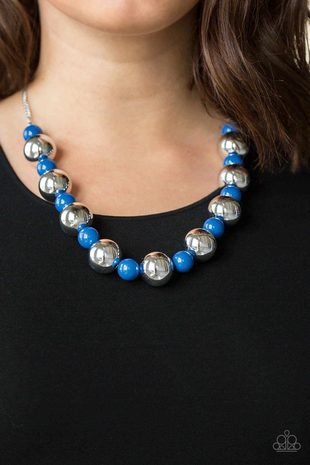 Top Pop - blue - Paparazzi necklace