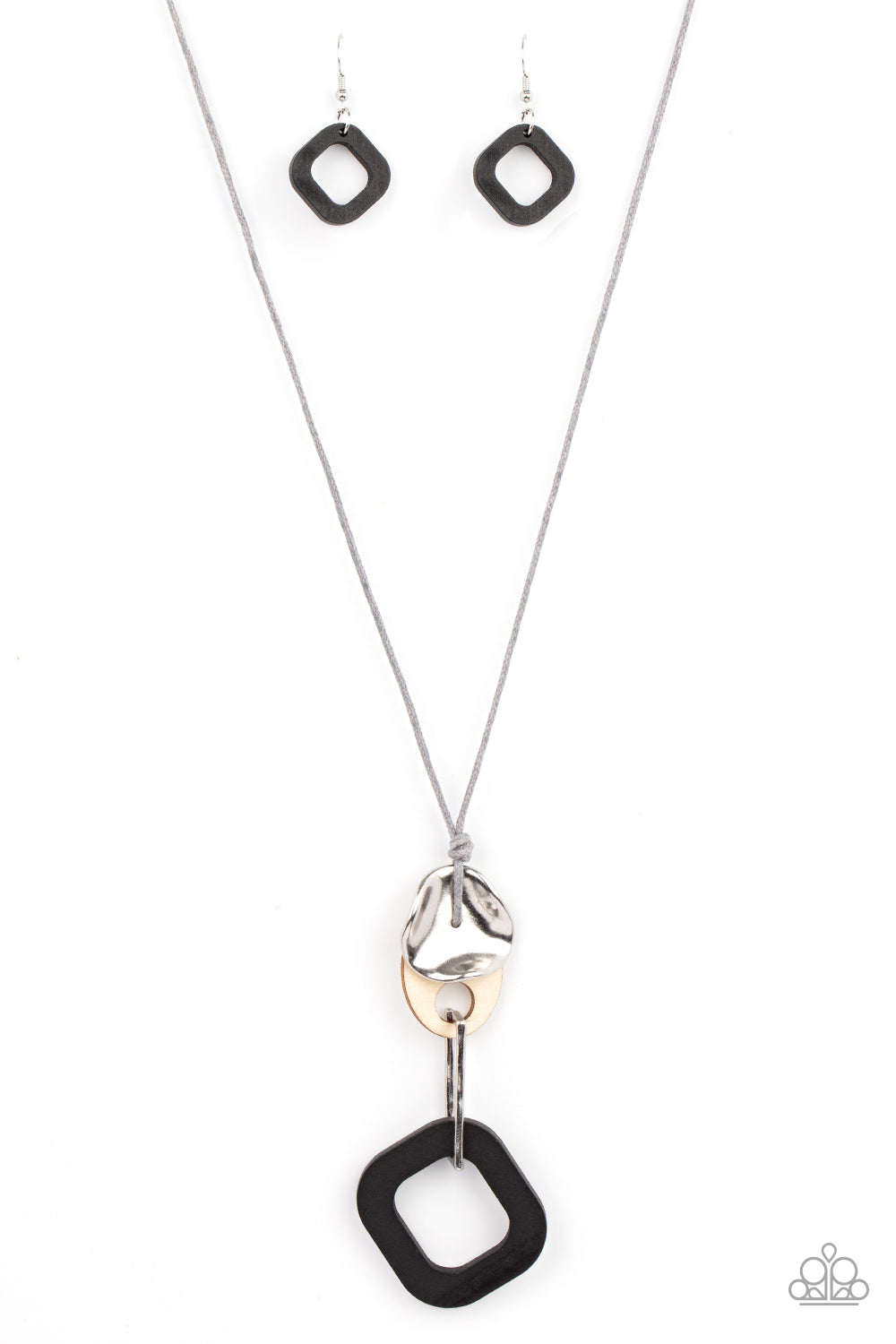 Top Of The WOOD Chain - black - Paparazzi necklace