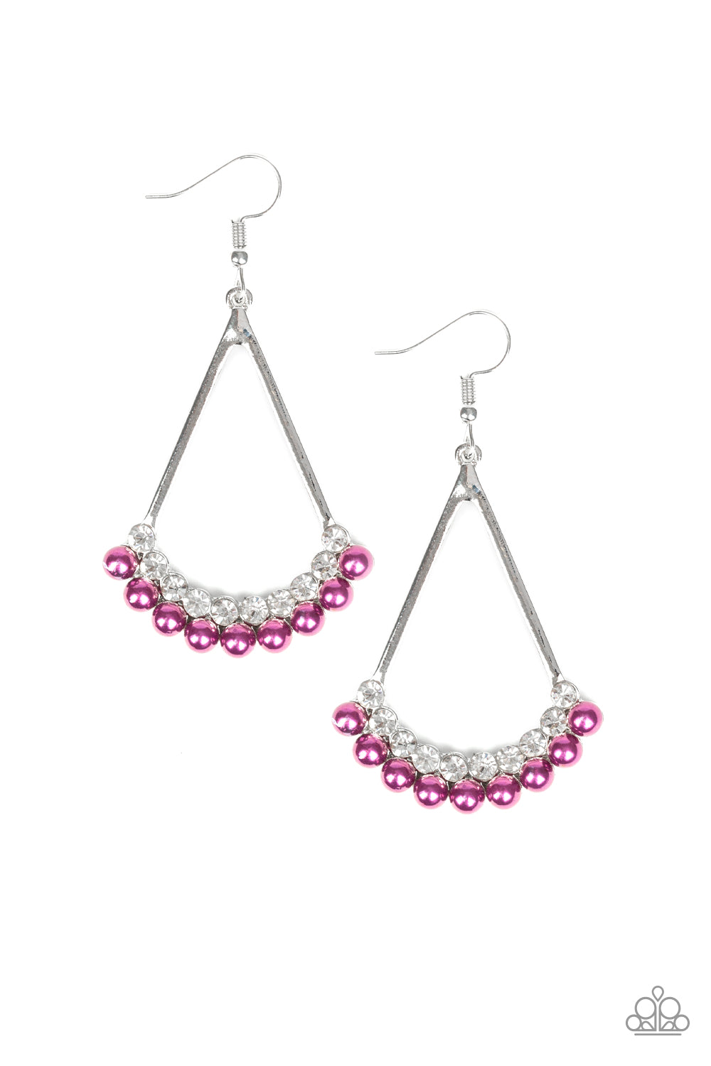 Top to Bottom - purple - Paparazzi earrings