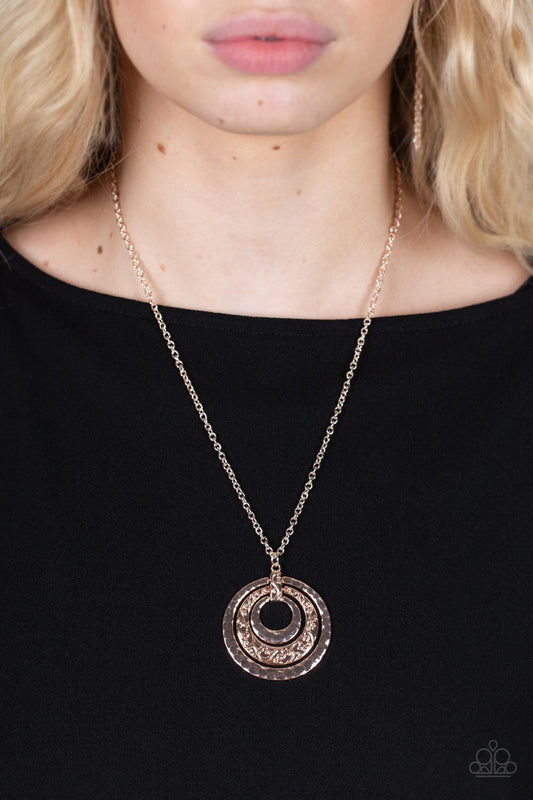 Totally Tulum - rose gold - Paparazzi necklace