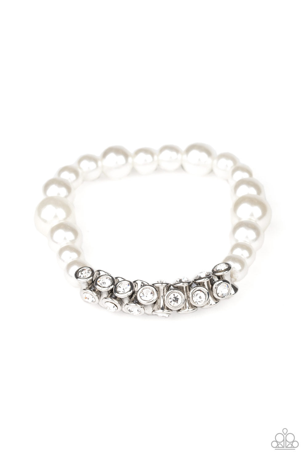 Traffic Stopping Sparkle - white - Paparazzi bracelet