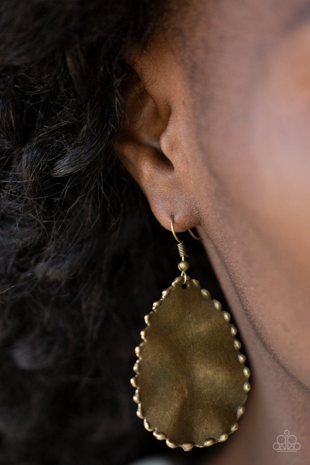 Trail Ware-brass-Paparazzi earrings