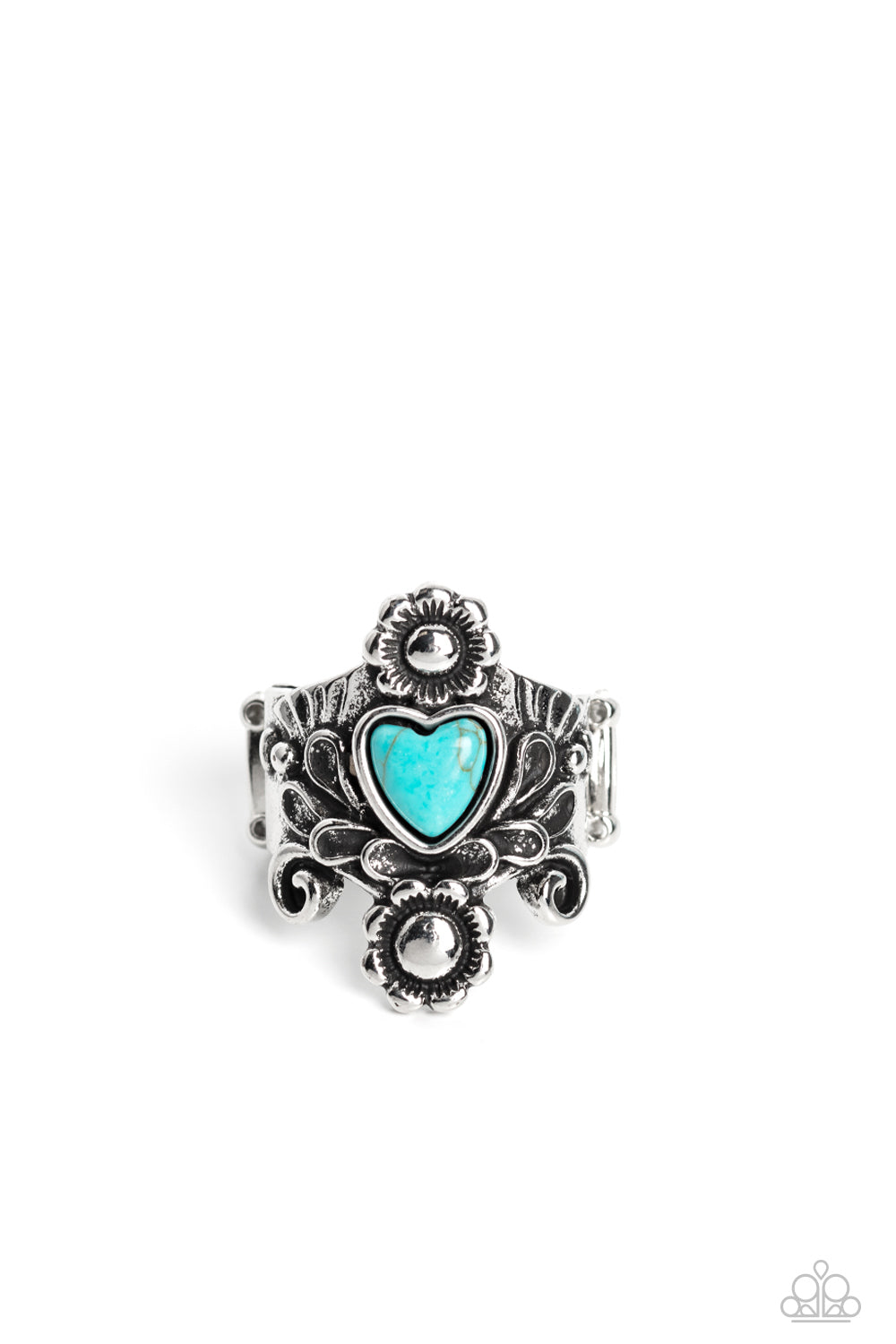 Trailblazing Tribute - blue - Paparazzi ring