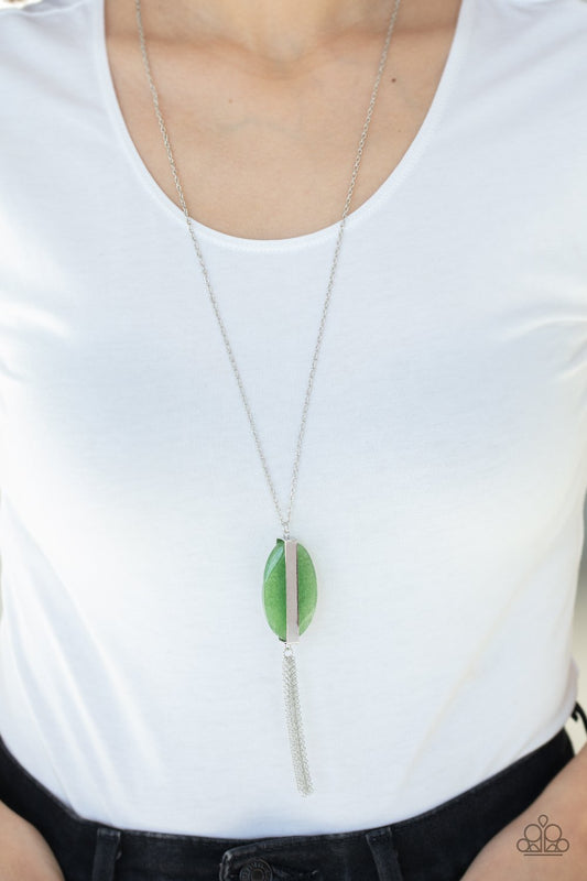 Tranquility Trend-green-Paparazzi necklace