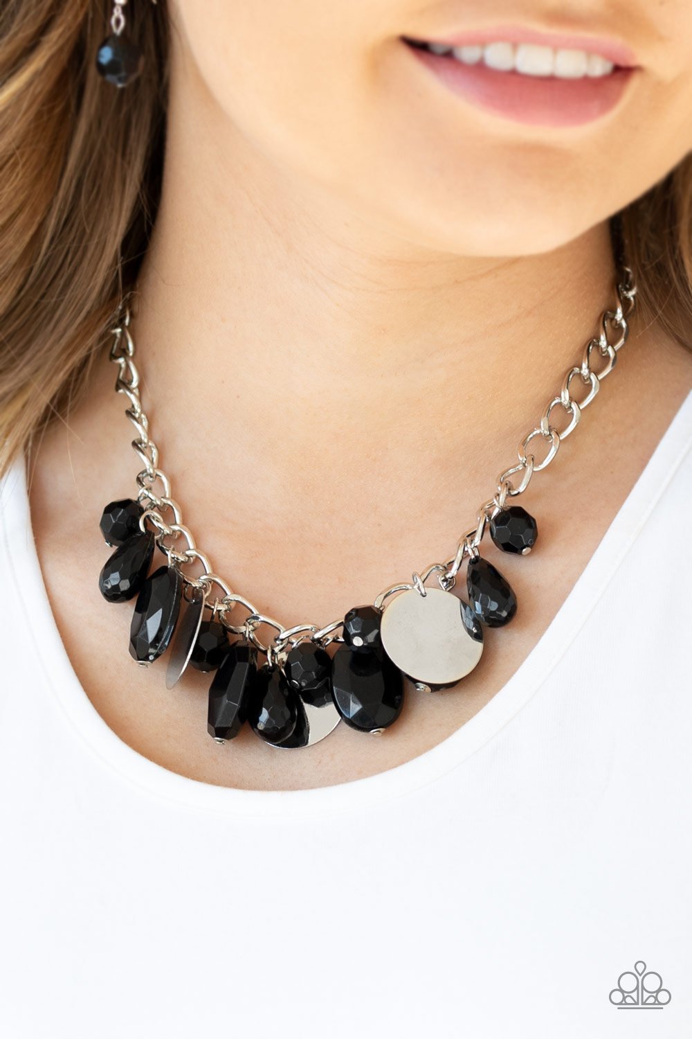 Treasure Shore-black-Paparazzi necklace
