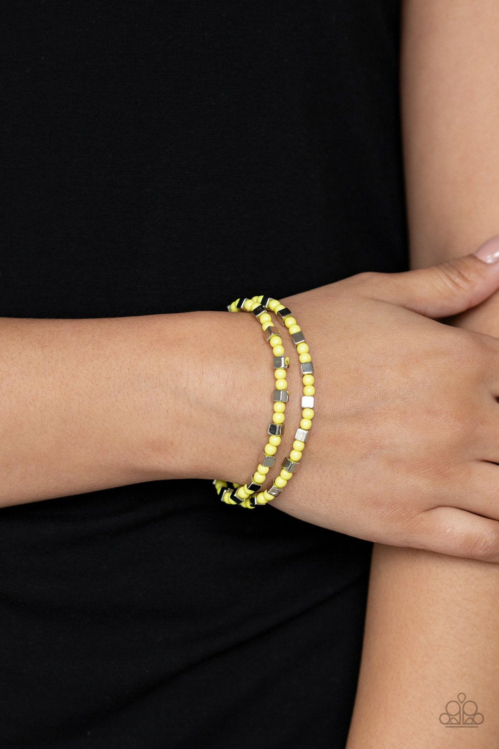 Trendy Tribalist-yellow-Paparazzi bracelet