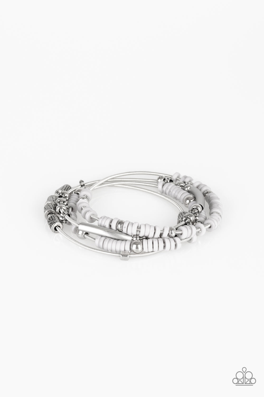 Tribal Spunk - silver - Paparazzi bracelet