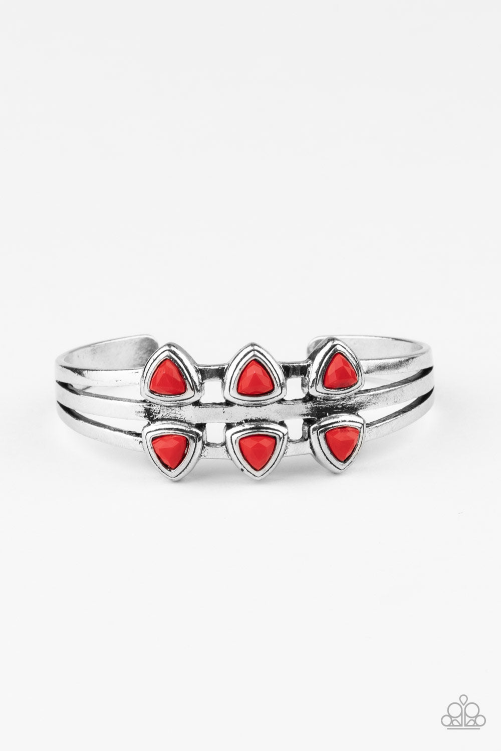 Tribal Triad - red - Paparazzi bracelet