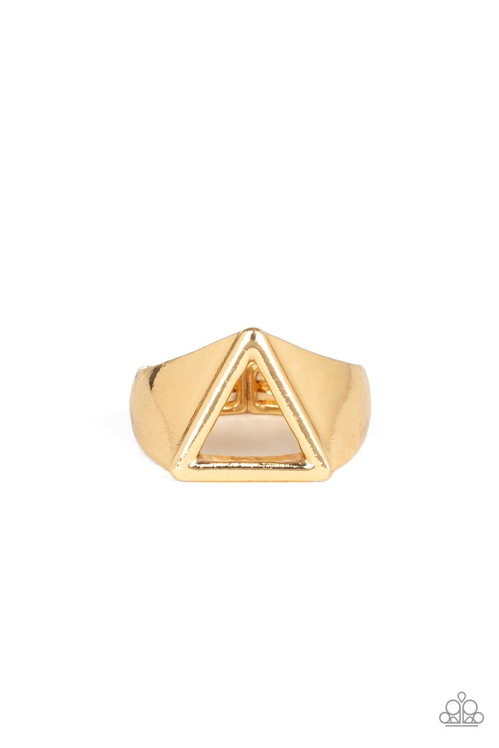 Trident - gold - Paparazzi mens ring