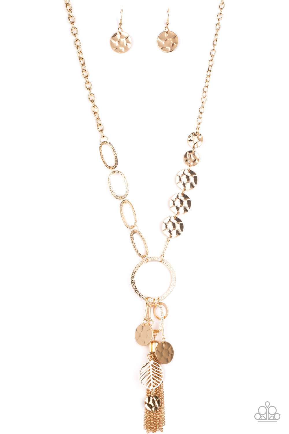 Trinket Trend - gold - Paparazzi necklace