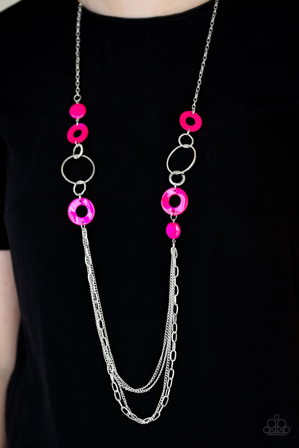 Tropical Sunsets - pink - Paparazzi necklace