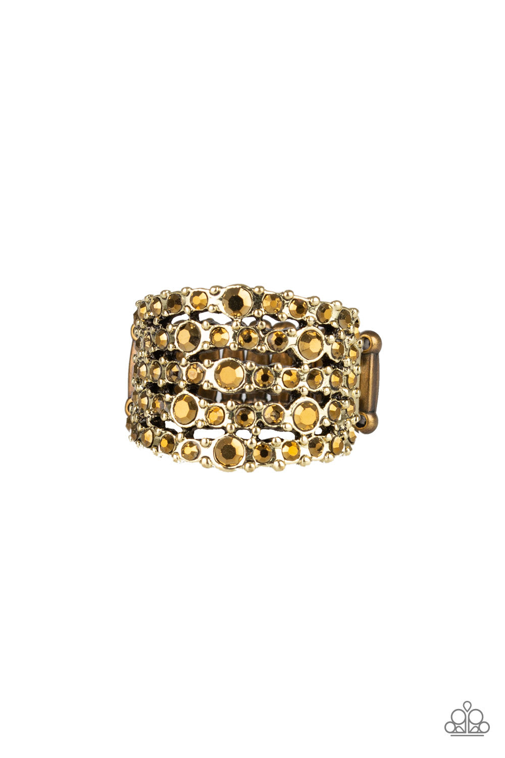 Truly Treasured - brass - Paparazzi ring