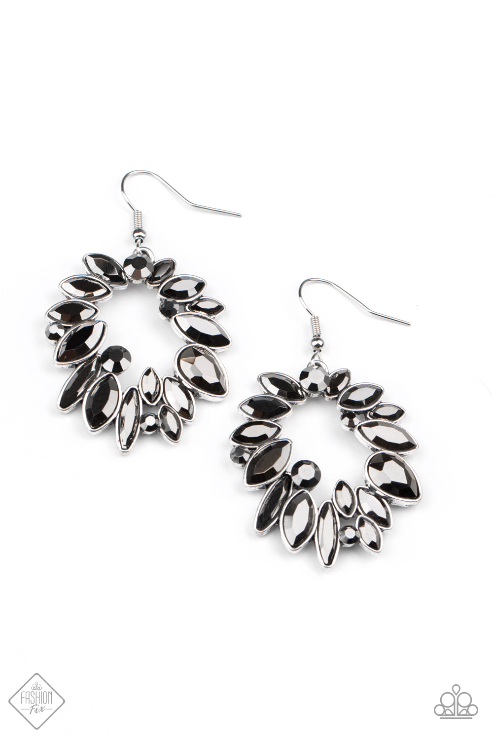 Try As I DYNAMITE - silver - Paparazzi earrings