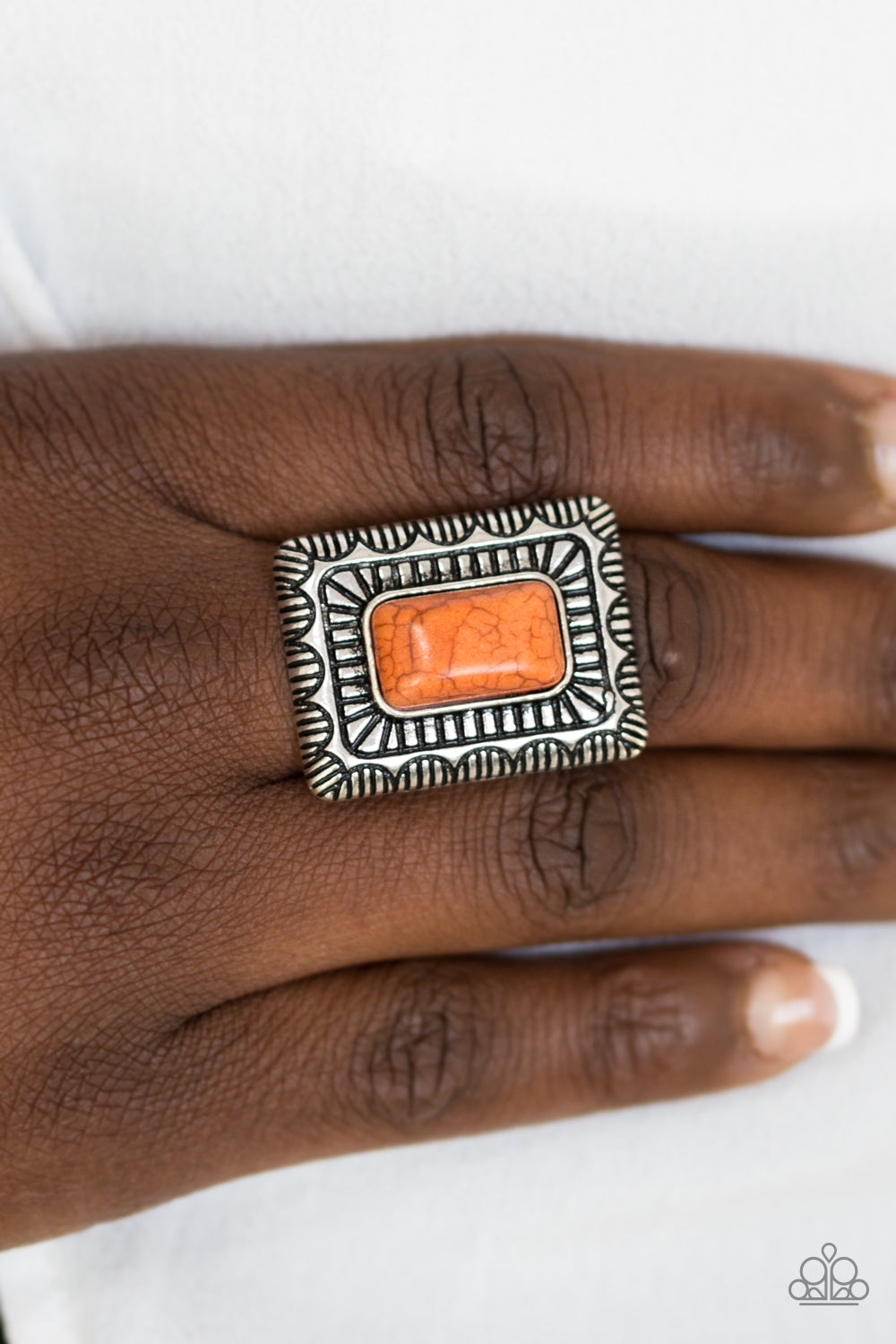 Tumbleweed Deserts - orange - Paparazzi ring
