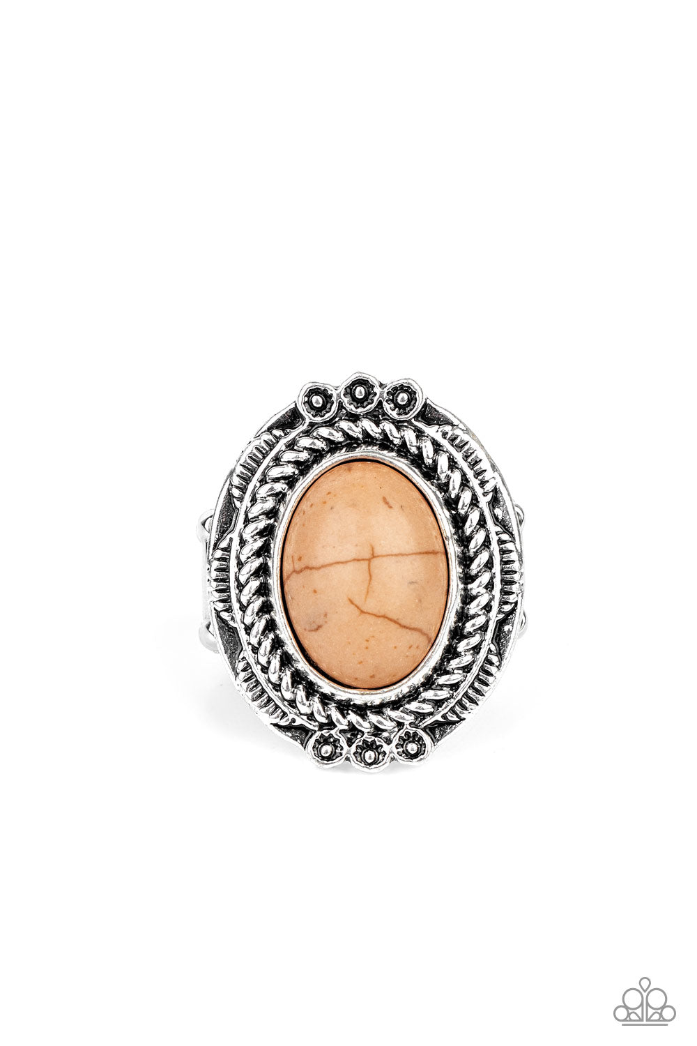 Tumblin Tumbleweeds - brown - Paparazzi ring
