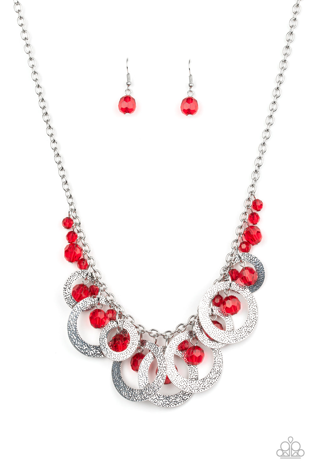 Turn It Up - red - Paparazzi necklace