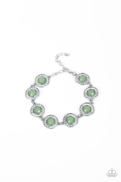 Twinkling Trajectory - green - Paparazzi bracelet