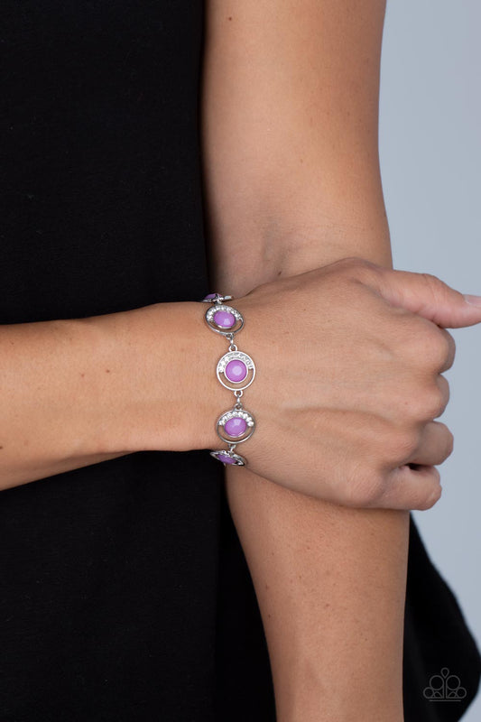 Twinkling Trajectory - purple - Paparazzi bracelet