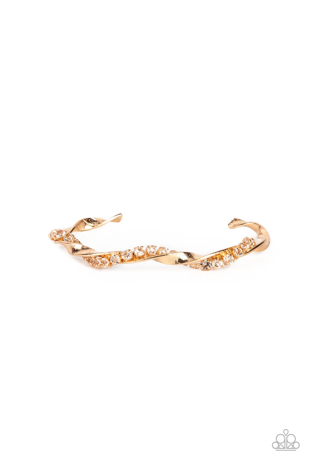 Twisted Twinkle - gold - Paparazzi bracelet
